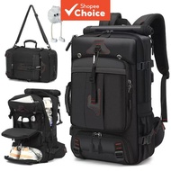 Convertible travel backpack 35L/60L/80L, with shoe compartment, men's and women's multifunctional la