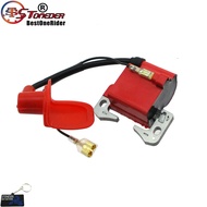 STONEDER  Red Racing Ignition Coil For 2 Stroke 47cc 49cc Engine Mini Moto Quad ATV Pocket Dirt Bike