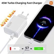White High Power Fast Charging Wall Charger Desktop Charging Station 45W Fast Charging Set EU Plug T