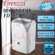 [BUBBLE WRAP] FIRENZZI DEHUMIDIFIER (25L DE-HUMIDIFYING CAPACITY) FDX-2500
