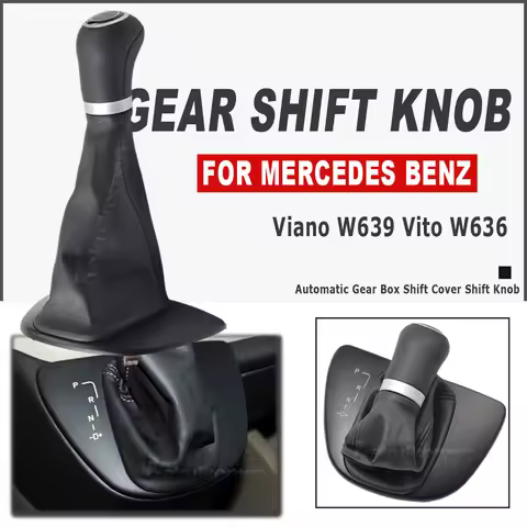 Car Gear Shift Knob Automatic Shift Knob With Boot For Mercedes-Benz Vito W636 Viano W639 2010-2015 
