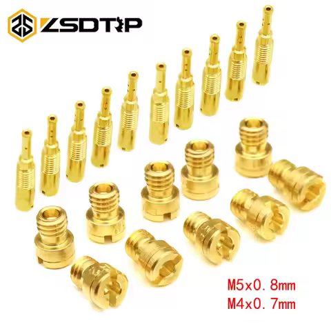 ZSDTRP 20pcs Keihin N424-74C Pilot Jet Slow Jet Keihin 99101-116 Main Jet for GY6-50 PZ19 YZF-R6 DR-