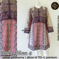 Baju Batik Wanita Tunik Muslim Modern Dress Tj8 -Srm