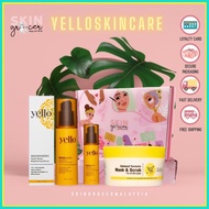 [READY STOCK] Yello Oatmeal Turmeric Mask & Scrub OTMS / Yello Snowmeric Hydra Boost Brightening Ser