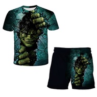 [Week Deal] Hulk Clothes for Kids Marvel Heroes Graphic TShirt Korean Children s Clothing From 2 to