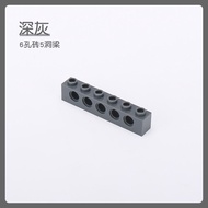 Robot Tech Parts Small Particle Blocks MOC 1x6 Hole Brick 5 Hole Beam Compatible 3894 Accessories Đồ