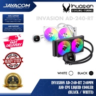 Invasion AD-240-RT 240mm AIO CPU Liquid Cooler – Black / White