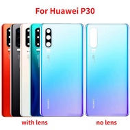 Original Back Cover For Huawei P30 Battery Cover Rear Door Glass Housing Replacement Case with Camera Lens