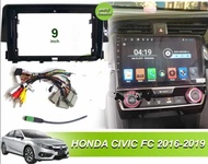 HONDA CIVIC FC CANBUS  16-19 ANDROID PLAYER + CASING + FOC REVERSE CAMERA AND ANDROID PLAYER 360 3D 1080P CAMERA  HIGH GRADE