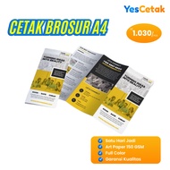 CUSTOM A4 BROCHURE PRINTING - 3-Fold Brochure Art Paper 150 GSM Full Color - Premium Thick Fast
