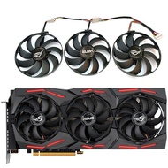 1SET T129215SU FDC10H12S9-C RX 5700XT STRIX OC GPU Fan，For ASUS RX 5700、RX 5700XT、RX 5600XT  ROG STR