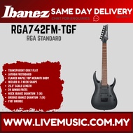 Ibanez RGA742FM-TGF 7-String Electric Guitar, Transparent Gray Flat ( RGA742FM TGF / RGA742FMTGF )