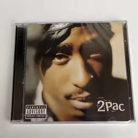 Classic West Coast Hip Hop 2pac Music CD Greatest Hits Album Compact Disc Cosplay Walkman Car Soundt