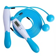miisoo jump rope skiping soft handle with counter / tali lompat skippi - skipping blue