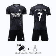 Bộ Đồng Phục Bóng Đá Real Madrid CR7 Mbappe Dành Cho Nam Và Nữ Bộ Đồ Tập Luyện Sân Nhà Và Sân Khách