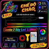 110 LED/M Color Changing RGB LED Strip with Shade Running Mode - LED Light for Room and Gaming Decor