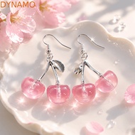 Cherry Earrings, Exaggerate Resin Dangle Earrings, Fashion Ear Jewelry Cute Statement Earrings Casua