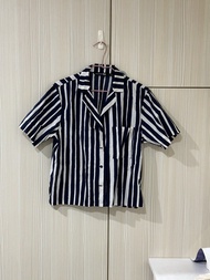 Uniqlo x marimekko 聯名系列 條紋開領襯衫