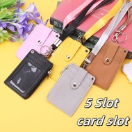 Ncw-02 Business Credit Card ID Badge Coin Purse Holder Neck Strap Lanyard Keychain Y3NE