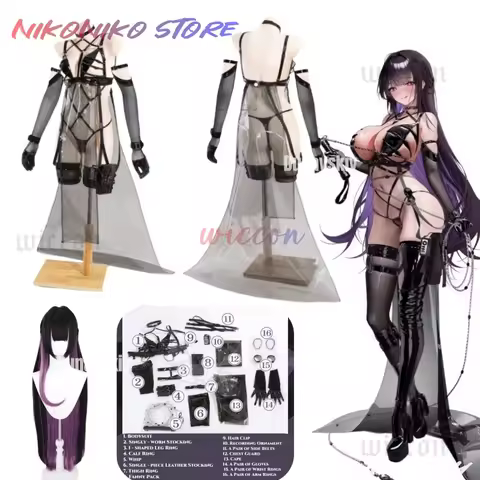 NIKKE The Goddess of Victory Mihara Cosplay Costumes for Women Mihara Combat Costume Wig Halloween W