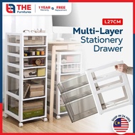 THE L27cm (3-6 Layers) Multipurpose Storage Trolley Moveable Storage Cabinet Box With Wheels