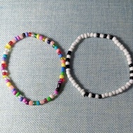 Anklet 4mm seee beads Stretchable (fits to 8 inches ankle size) - Unisex