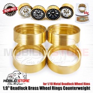 Termurah Upgrade 1.9" Beadlock Brass Wheel Rings Counterweight for