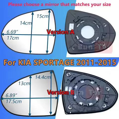 For KIA SPORTAGE-R 2010 2011 2012 2013 2014 Rearview Mirror Left or Right With Heated/87611-3W000 3W