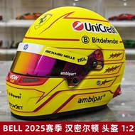 [Rijia Ready Stock] BELL 2025 Year Edition Ferrari Hamilton F1 Helmet Ornaments 1: 2