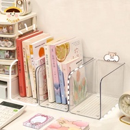 〔8C05〕 Portable Acrylic Book Stand Transparent Free Combination Bookshelf U-shaped Book Folder Desk 