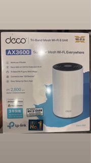 TP-Link Deco X68 AX3600 三頻 Mesh Wi-Fi 6 路由器