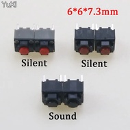 10Pcs Kailh Square 6*6*7.3mm Suis Mikro Tetikus Suis Bisu Boleh Menggantikan Suis Mikro Berbentuk Se
