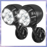 (ECRW) Battery Motion Sensor Light Outdoor Battery Operated Motion Lights Outdoor 6 LEDs - 6000K Aut