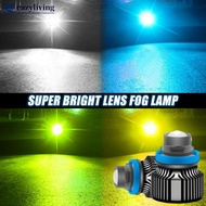 EAZYLIVING 1Pc 12V H7 H11 H8 H9 9006 HB4 Car Lens Headlight Led Fog Light Bulb LED Fog Lamp White Ye