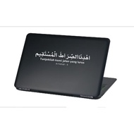 Juz Al-Quran Verse Laptop Cutting Sticker Al-Fatihah Show the Straight Path Quotes Hadith