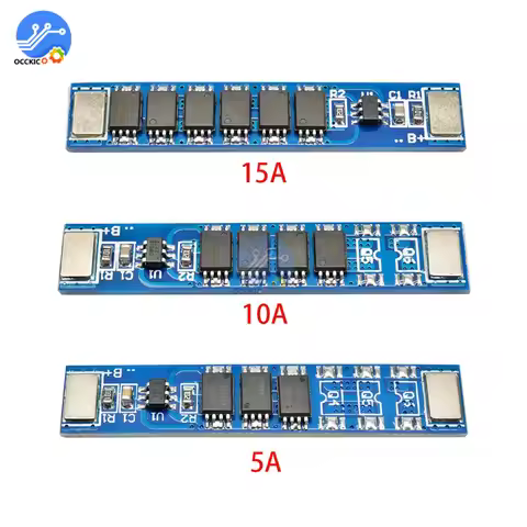 BMS 1S 5A 10A 15A 3.7V 18650 Lithium Battery Charge Protection Board 3MOS 4MOS 6MOS PCM Over Charge 