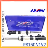 NISSIN / KING DRAG HONDA RS150 RS 150 V1V2 CNC LAY FORK SET FRONT FORK SET NISSIN