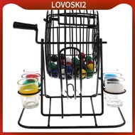 [LovoskiacMY] Drinking Game Lottery Machine Bingo + 6 Pcs Glasses + 48 Pcs Balls