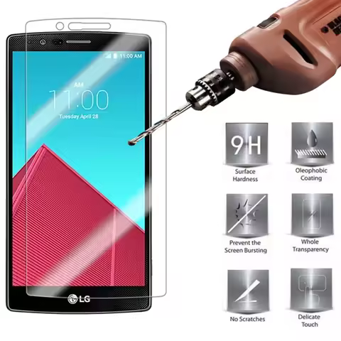 Hardness Tempered Glass Film for LG Q6 Q8 V10 V20 V30 X Screen Protector Front Cover Glass on LG Sty