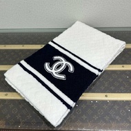CHANEL 滑雪系列雙c山羊絨190圍巾披肩190*29cm 99新配件塵袋