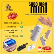 【SG STOCK】Ultra Mini 5000mAh Mini Power Bank Fast Charging 5000mAh Portable Charger Small Lightweight Powerbank