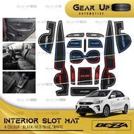 [𝗜𝗡𝗧𝗘𝗥𝗜𝗢𝗥 𝗦𝗟𝗢𝗧 𝗠𝗔𝗧] Perodua BEZZA 2016 - 2023 2020 Slip Mat Accessories Accessori Aksesori Kereta Car Gear Up Bodykit