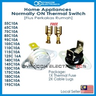 Rice Cooker Water Heater Thermal Fuse Thermal Cut OFF with Clips Thermal Switch[Fius Periuk Nasi Fiu