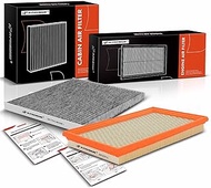 A-Premium 2-PC Engine & Cabin Air Filter with Activated Carbon Compatible with Nissan Altima 2013-20