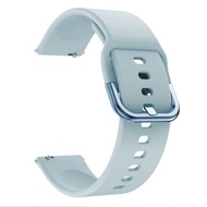 strap smartwatch aukey ls02 tali jam rubber colorful buckle model - soft blue