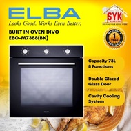 SYK Elba Built In Kitchen Oven 73 Liters Divo EBO-M7388(BK) Cooking Oven Home Kitchen Appliances Ove