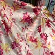 Fabric Premium Silksatin Motif - floral pattern fabric - silk satin fabric - premium patterned satin