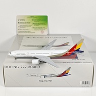 NG Models 1: 400 HUA Airlines B777-200ER HL7791 HL8254 Alloy Model