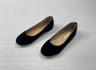 lin lin big shop รองเท้าคัทชูหัวมนส้นแบนหนังด้าน-หนังกำมะหยี่ รหัส​yy580