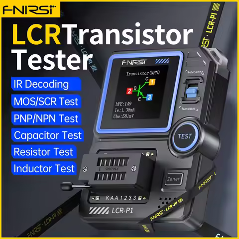FNIRSI LCR-P1 Multifunction Transistor Capacitor Tester LCR ESR Tester Diode Triode LCR ESR NPN PNP 